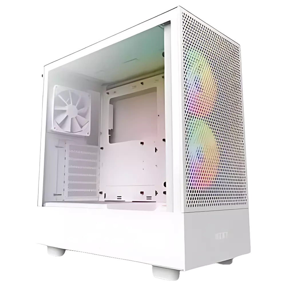 NZXT H5 Flow | RGB Airflow White Case in Dubai