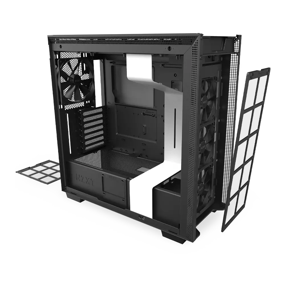 NZXT H710 Tempered Glass | ATX Mid Tower Case Black/White in Dubai
